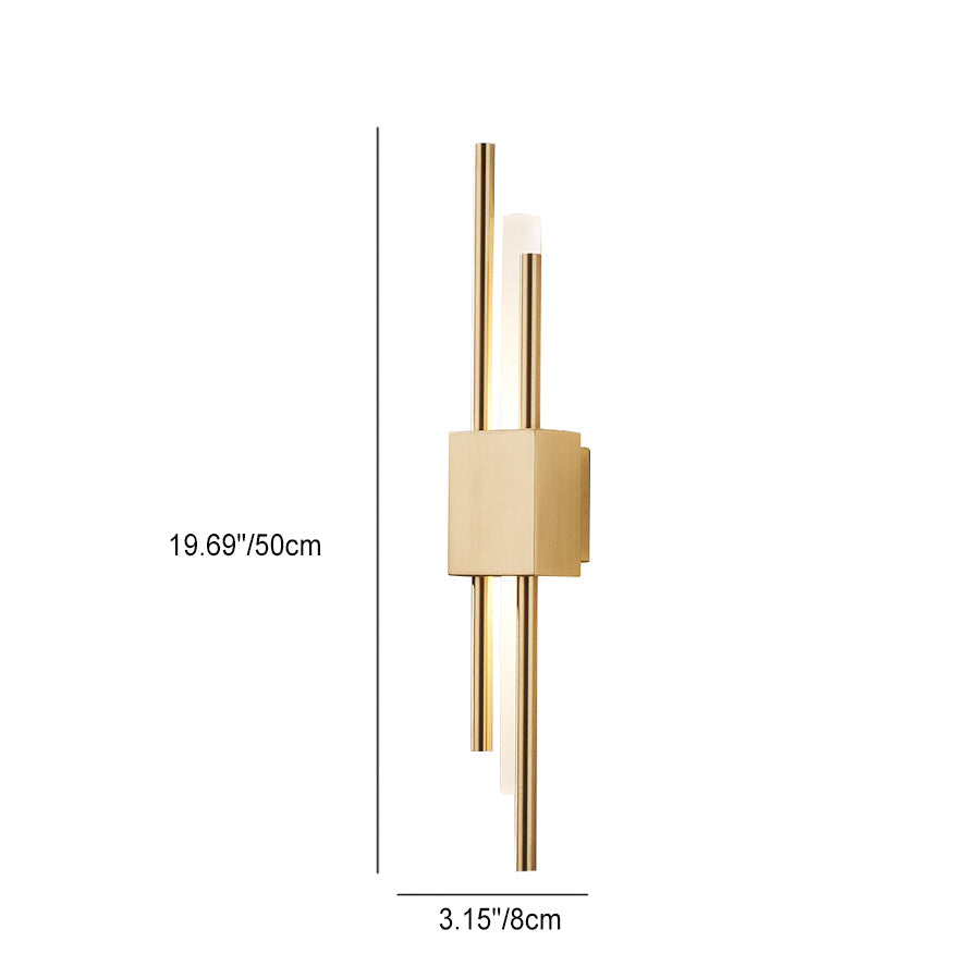Modern Minimalist Iron Acrylic Strip LED Wall Sconce Lamp