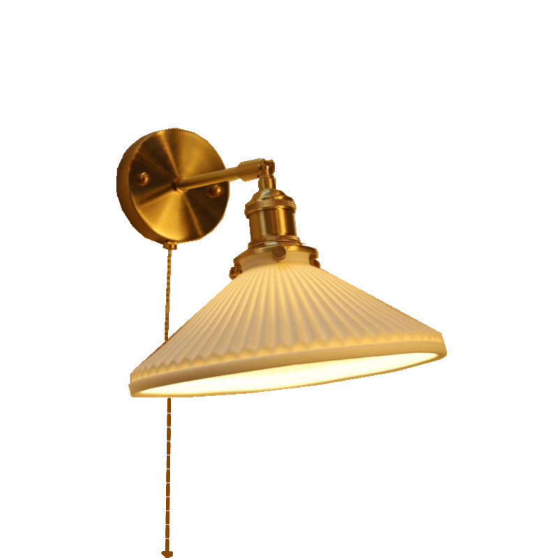 Simplicity Round 1-Light Vanity Light Wall Sconce Lamp