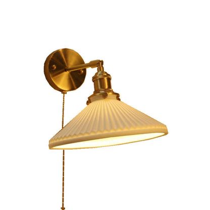 Simplicity Round 1-Light Vanity Light Wall Sconce Lamp