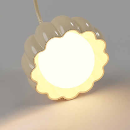 Minimalist Cream Oval Resin PE 1-Light Wall Sconce Lamp