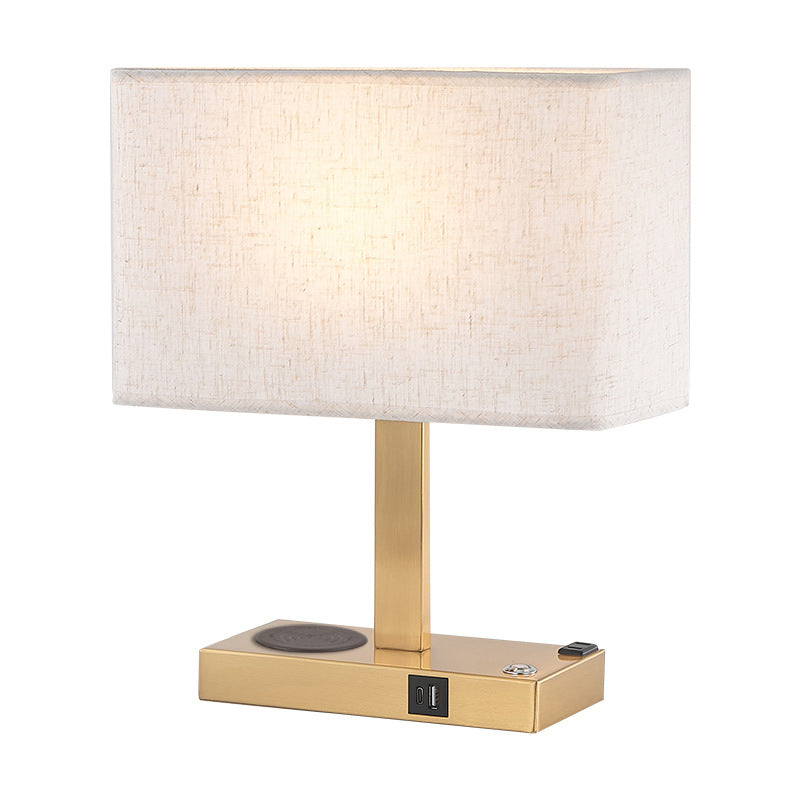 Modern Rectangular Iron Table Lamp