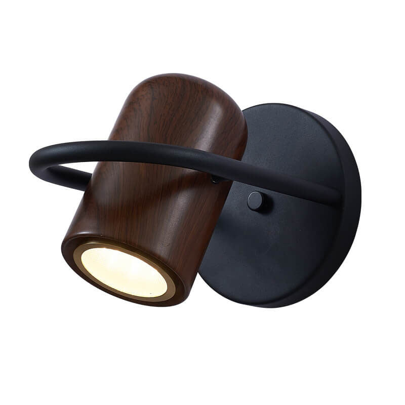 Personality Wrought Iron Cylinder LED Wall Sconce Lamp