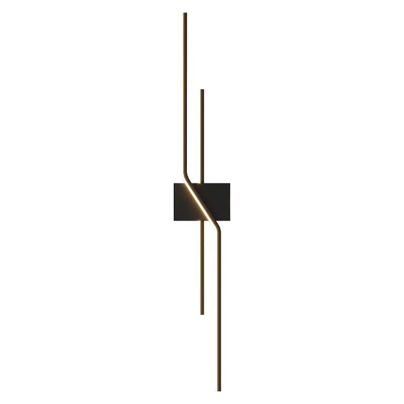 Aluminum Geometric Long Straight Line LED Wall Sconce Lamp
