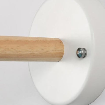 Macaron Solid Color Ironwood 1-Light Wall Sconce Lamp