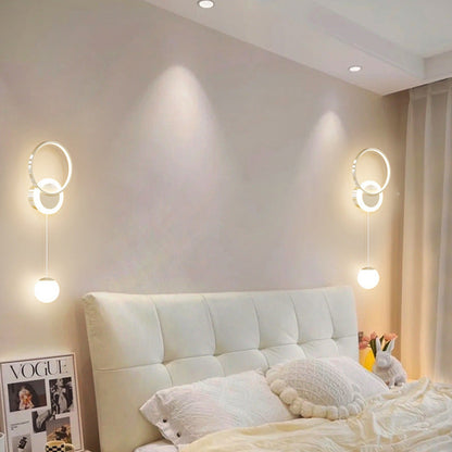 Simplicity Iron Acrylic Round Ball LED Wall Sconce Lamp