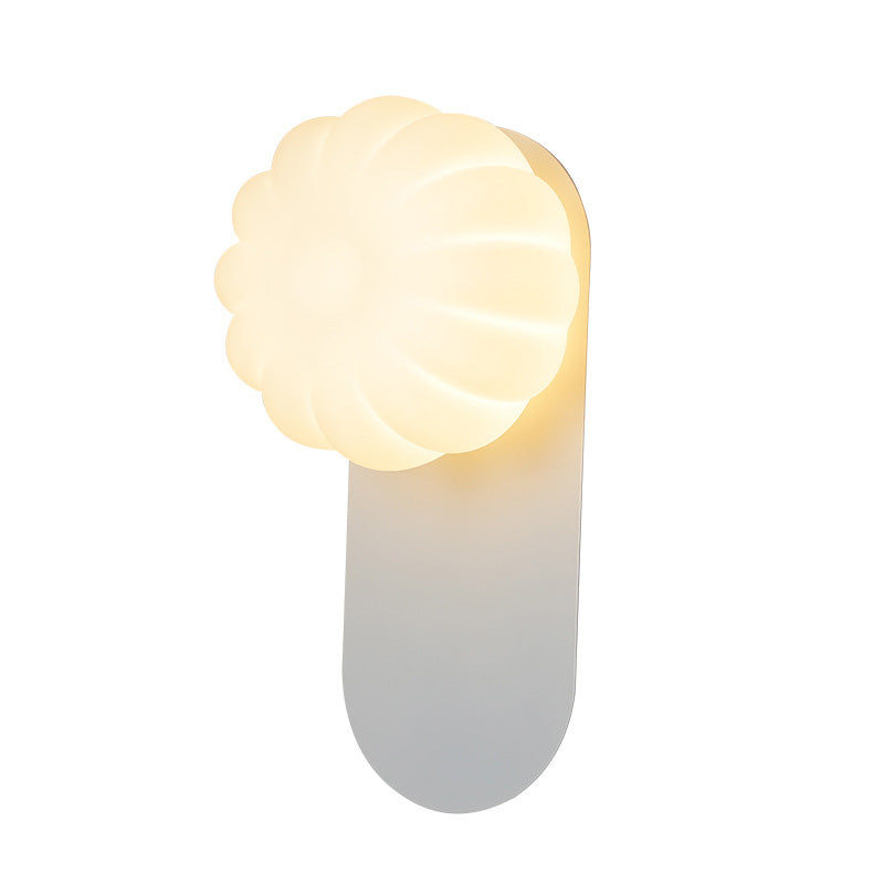 Simplicity PE Pumpkin Shape Iron 1-Light Wall Sconce Lamp