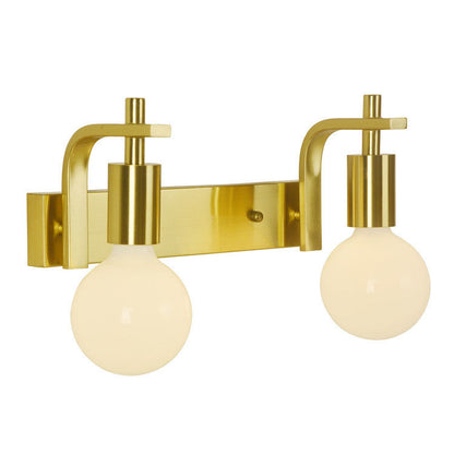 Modern Minimalist Round Iron 2-Light Wall Sconce Lamp