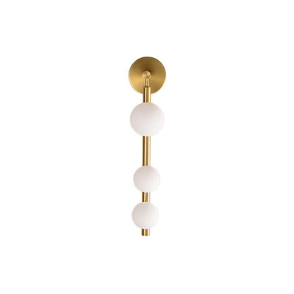 Mid-century Glass Globe Ball Shade 3-Light Wall Sconce Lamp