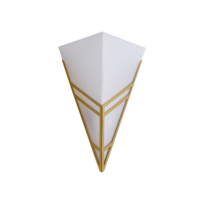 Iron Acrylic Inverted Triangle 1-Light Wall Sconce Lamp