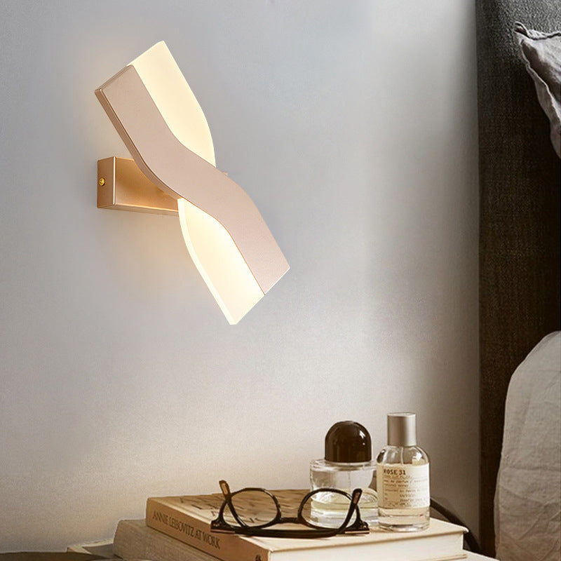 Creative Rotatable Funnel Iron Acrylic LED Wall Sconce Lamp