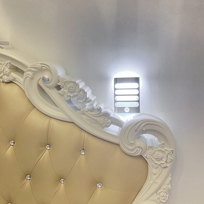 Rectangular Aluminum USB Rechargeable LED Wall Sconce Lamp