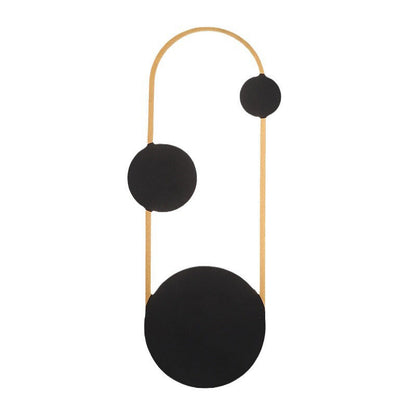 Iron Aluminum Round Elliptical LED Wall Sconce Lamp
