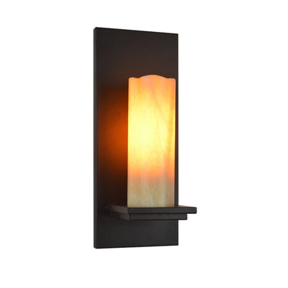 Industrial Vintage Iron Marble 1-Light Wall Sconce Lamp