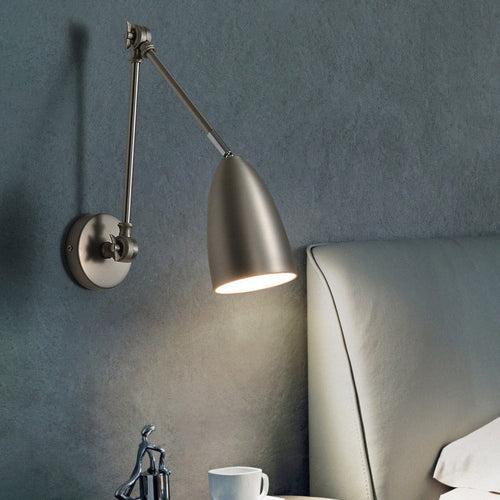 Simplicity Rocker Arm Long Rod 1-Light Wall Sconce Lamp