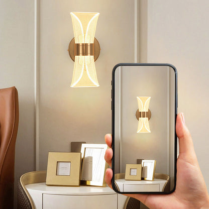 Nordic Iron Acrylic Folding Petal LED Wall Sconce Lamp