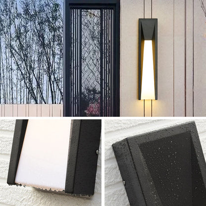 Waterproof Steel Cuboid Acrylic Shade LED Wall Sconce Lamp