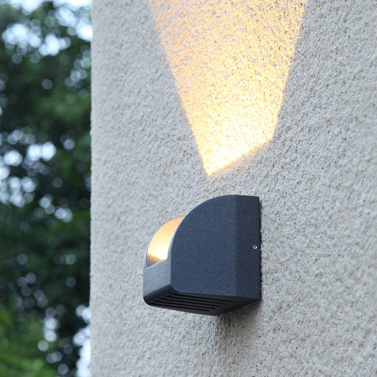 Outdoor Square Up and Down Glow LED Wall Sconce Lamp