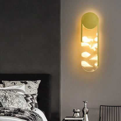 Light Feather Effect Acrylic Geometric LED Wall Sconce Lamp