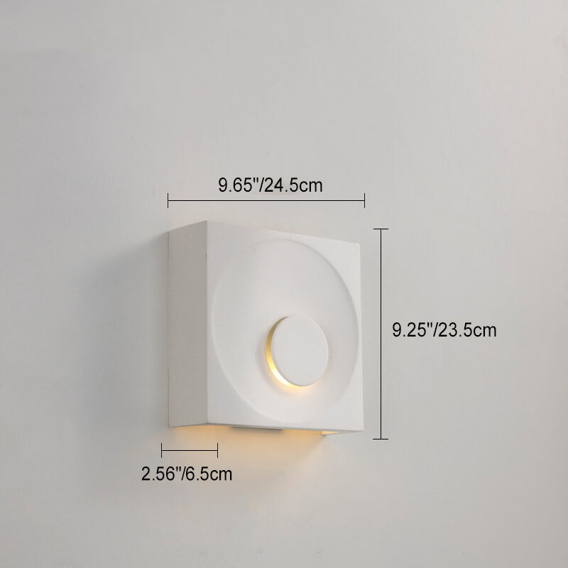 Scandinavian Cement Square 1-Light Wall Sconce Lamp