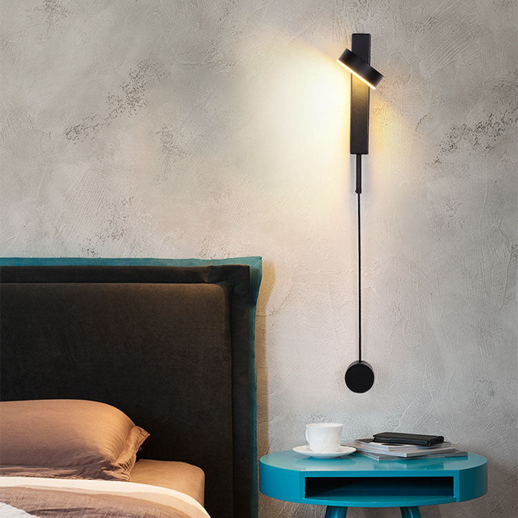 Hardware Acrylic Rotatable Round Shade LED Wall Sconce Lamp