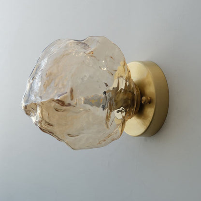 Scandinavian Shape Hardware Glass 1-LIight Wall Sconce Lamp
