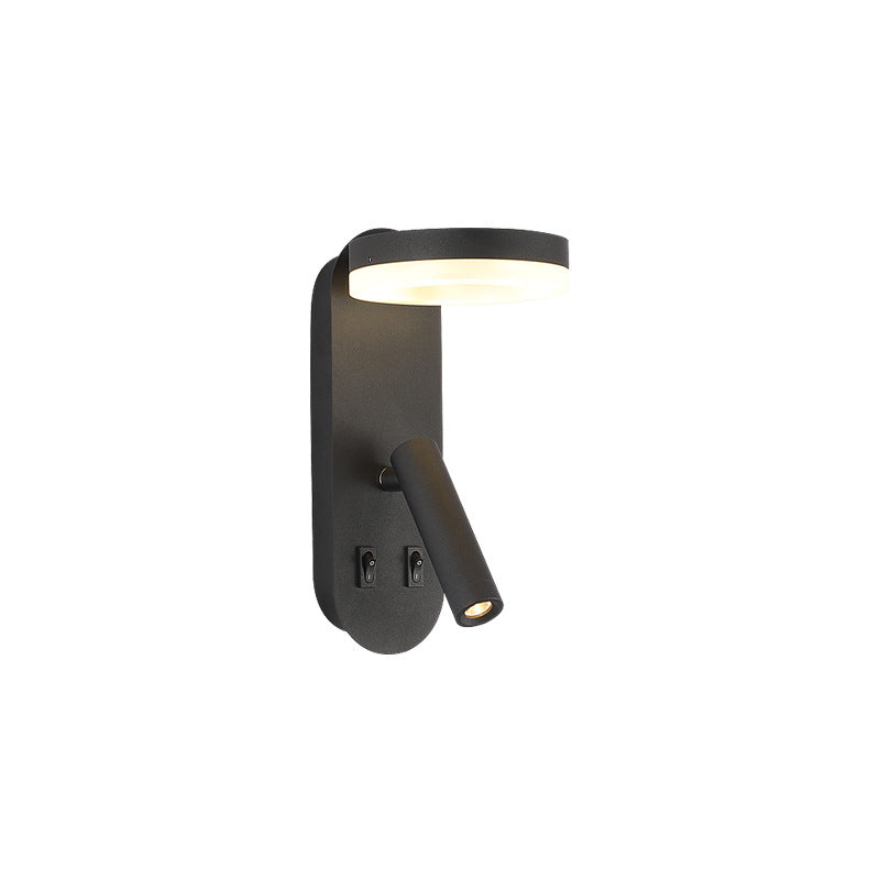 Solid Color Aluminum Iron Acrylic LED Wall Sconce Lamp