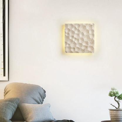 Contemporary Creative Stone Square LED Wall Sconce Lamp