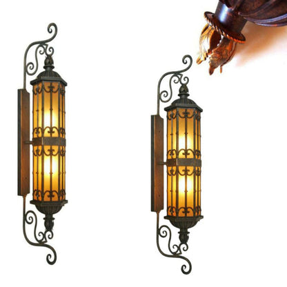 Creative Glass Strip 1-Light Outdoor Wall Sconce Lamp