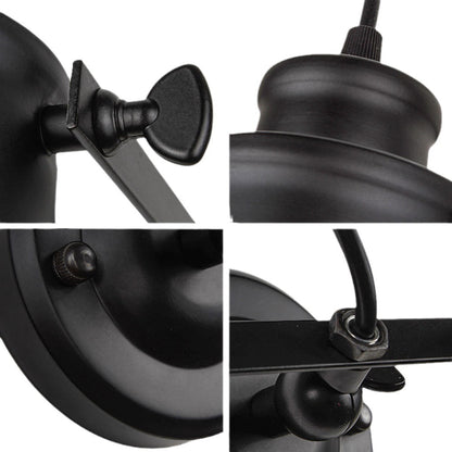 Cylindrical Iron 1-Light Spotlight Wall Sconce Lamp