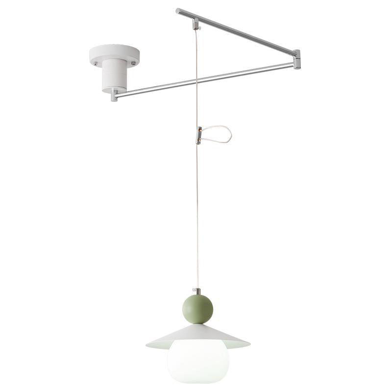 Aluminum Glass Rocker Round Ball 1-Light Wall Sconce Lamp