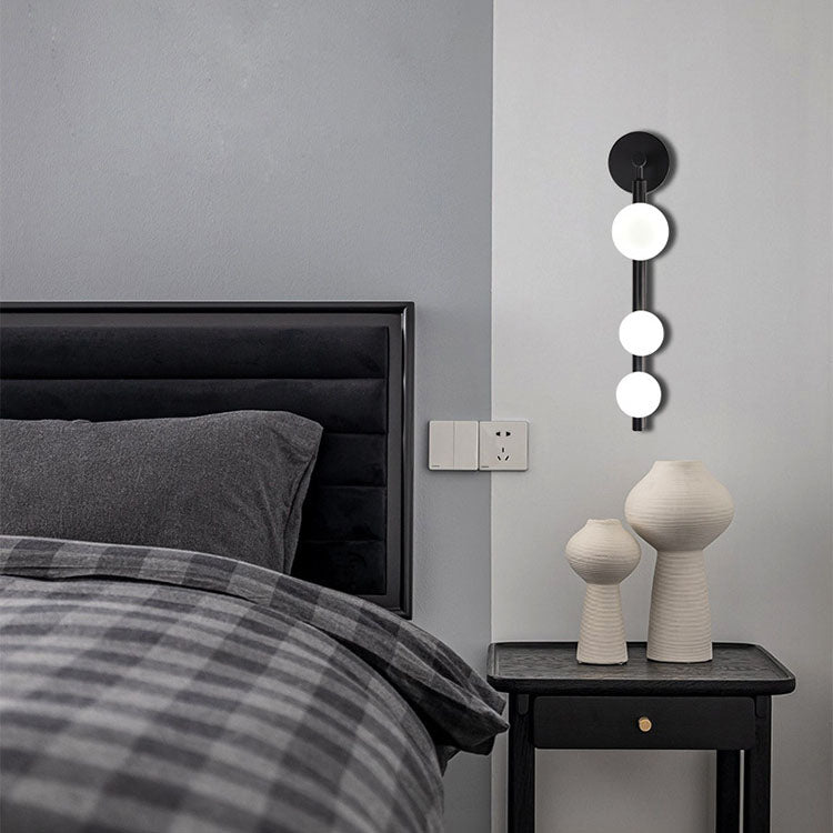 Simplicity Iron Glass Ball 3/5/7-Light Wall Sconce Lamp