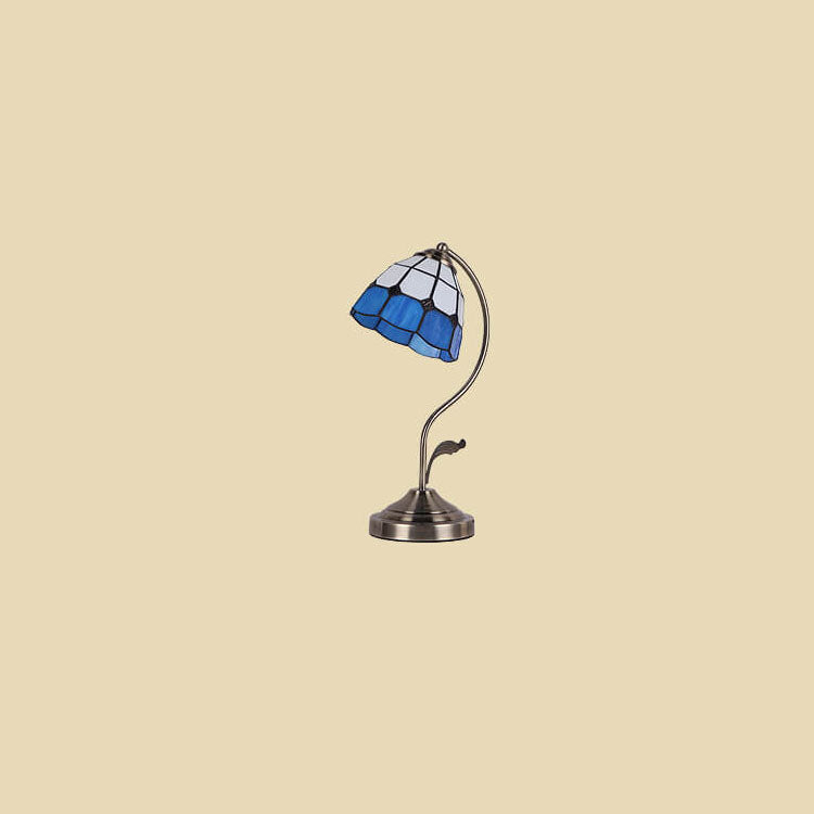 Vintage European Glass Table Lamp