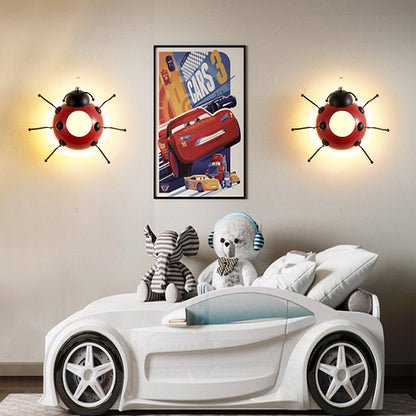 Creative Cartoon Beetle Acrylic LED Kids Wall Sconce Lamp