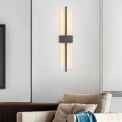 Light Luxury Rectangular Acrylic LED Wall Sconce Lamp