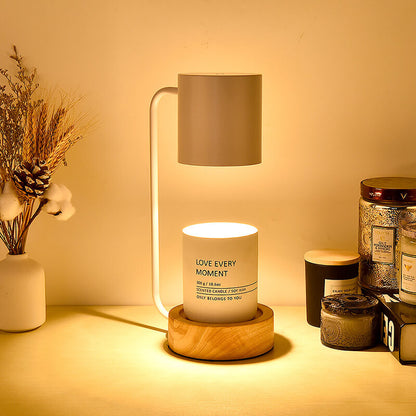 Japanese Minimalist Wood Timing Dimming Table Lamp