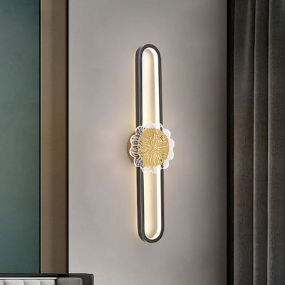 Full Copper Minimalist Ring Design LED Wall Sconce Lamp