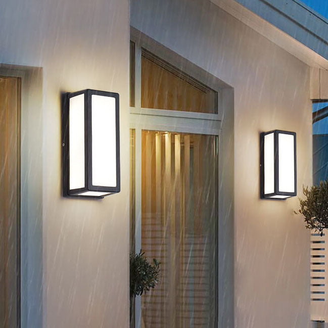 Square Aluminum Acrylic LED Waterproof Wall Sconce Lamp