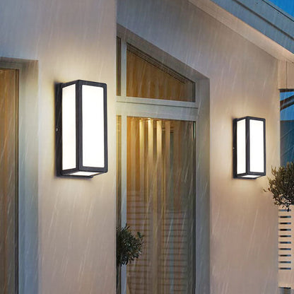 Square Aluminum Acrylic LED Waterproof Wall Sconce Lamp