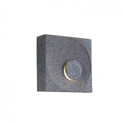 Scandinavian Eclipse Square Cement 1-Light Wall Sconce Lamp