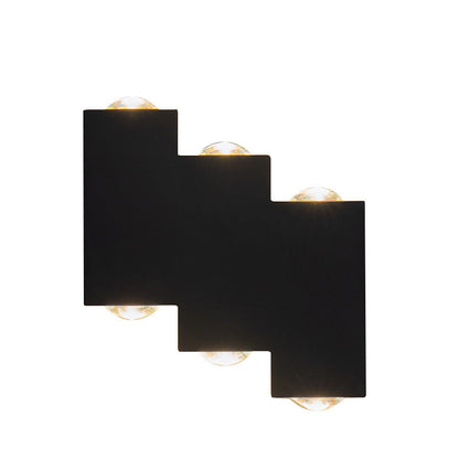 Square Luminous Outdoor Waterproof LED Wall Sconce Lamp