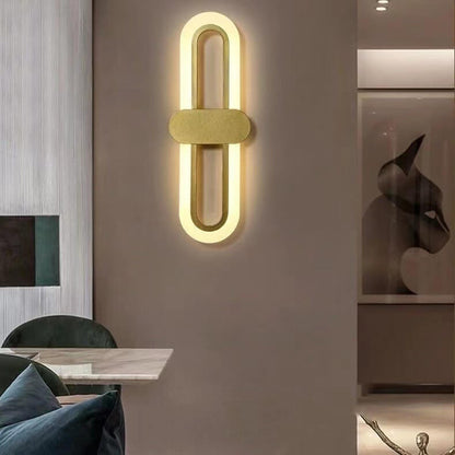 Circular Ring Acrylic Aluminum LED Wall Sconce Lamp