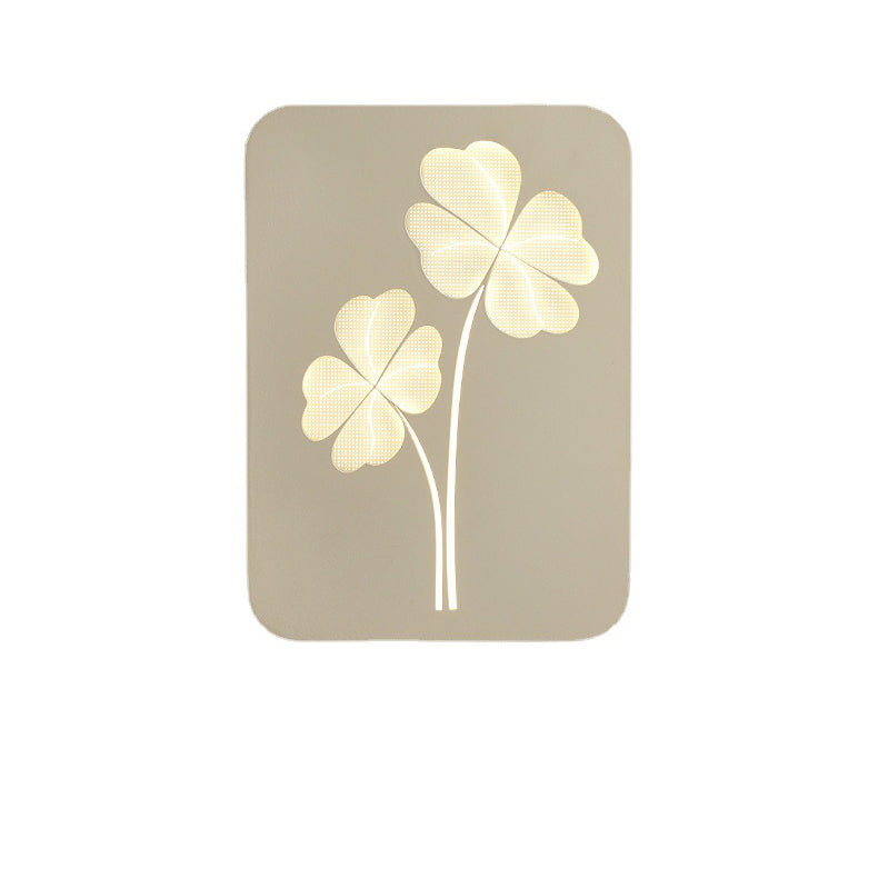 Simplicity Clover Square Love Heart LED Wall Sconce Lamp