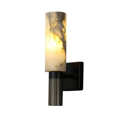 Chinese Marble Copper Iron 1-Light Wall Sconce Lamp