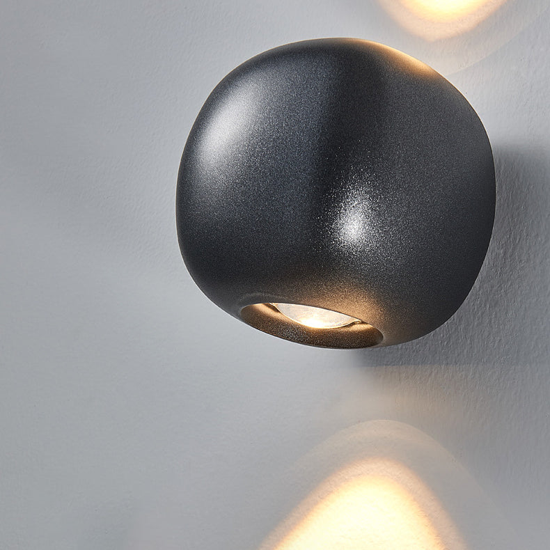 Modern Simplicity Aluminum Spherical LED Wall Sconce Lamp