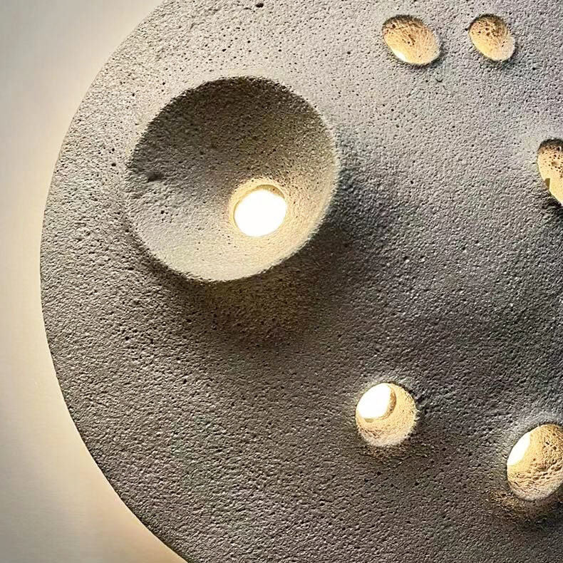 Creative Waterproof Lunar Concrete LED Wall Sconce Lamp