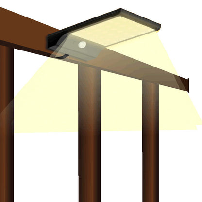 Square LED Outdoor Solar Waterproof Sensor Wall Sconce Lamp