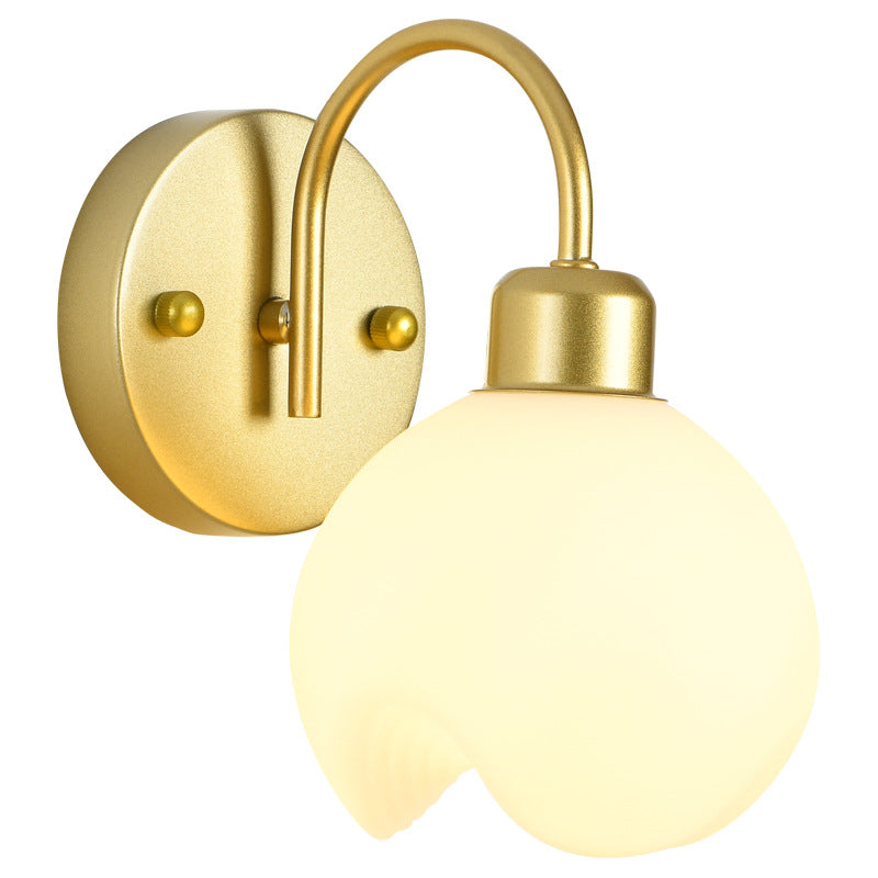 Modern Simplicity Iron ABS Flower 1-Light Wall Sconce Lamp