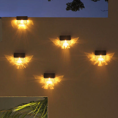 Solar Light Outdoor Patio Fence LED Wall Sconce Lamp