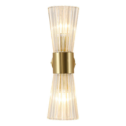 Ribbed Up And Down Luminous 2-Light Wall Sconce Lamp