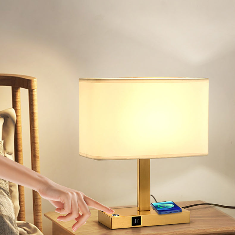 Modern Rectangular Iron Table Lamp